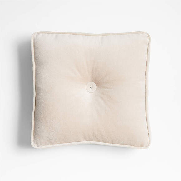 Crate&Barrel Taupe Velvet Linen Pillow – 2 Available – Discontinued New - Picture 1 of 3